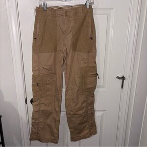 Abercrombie & Fitch 2000s Utility Pants in Light Brown Size 28 Vintage Y2K